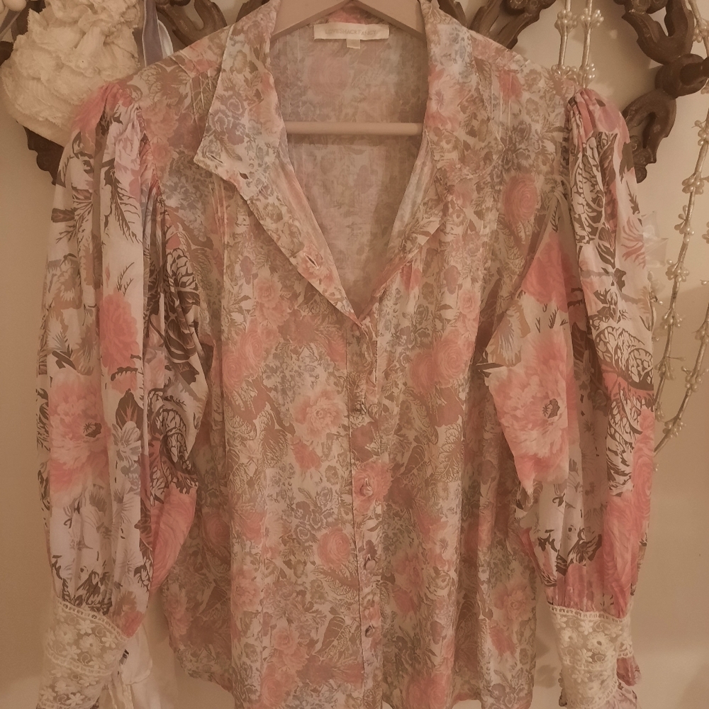 Loveshackfancy Brooke Top, in Dew Drop, XS